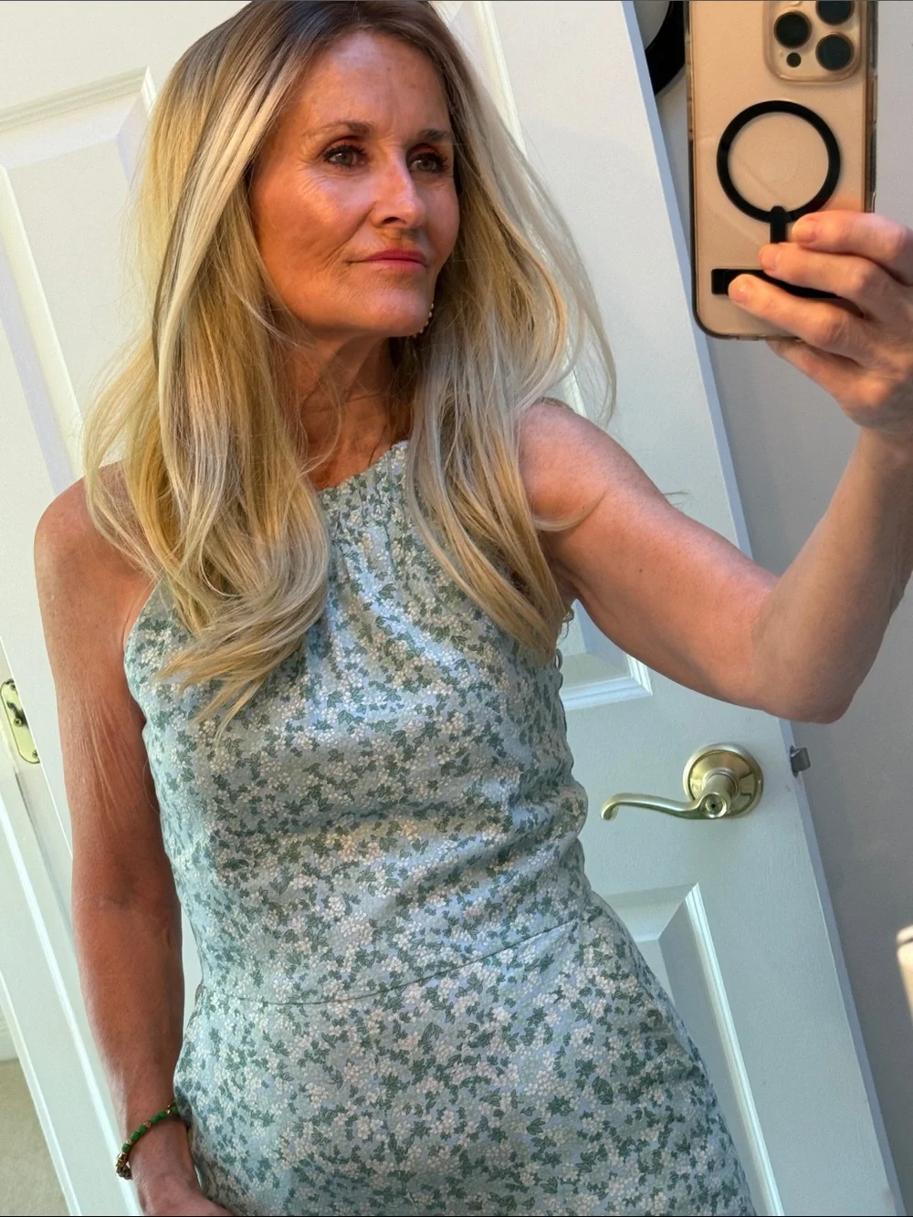 Lace front part anywhere Blonde wig with dark roots